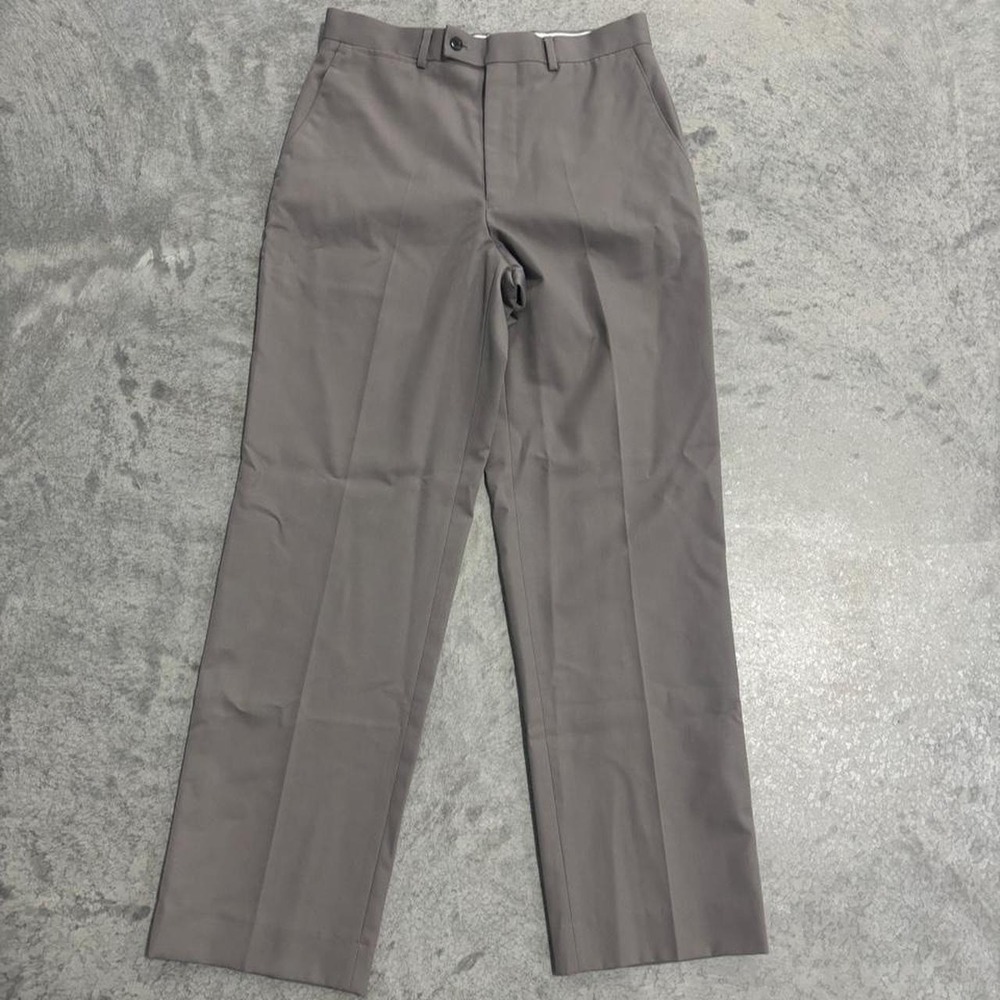 Louis Raphael Rosso Dress Pants Mens 32/32 Taupe Gray